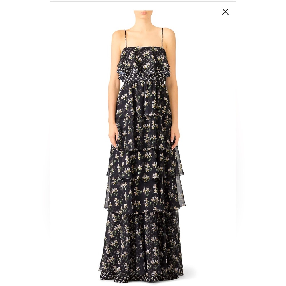 Floral Kiera Ruffle Gown (Size 2)